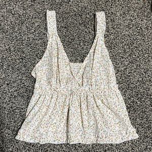 Floral cropped blouse